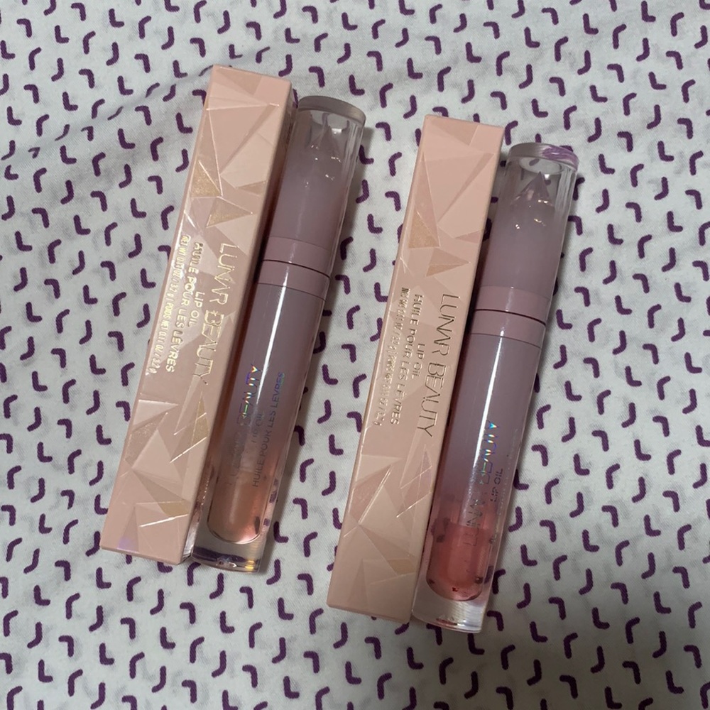 Two (2) Lunar Beauty Lip Oils: dare me and kiss me